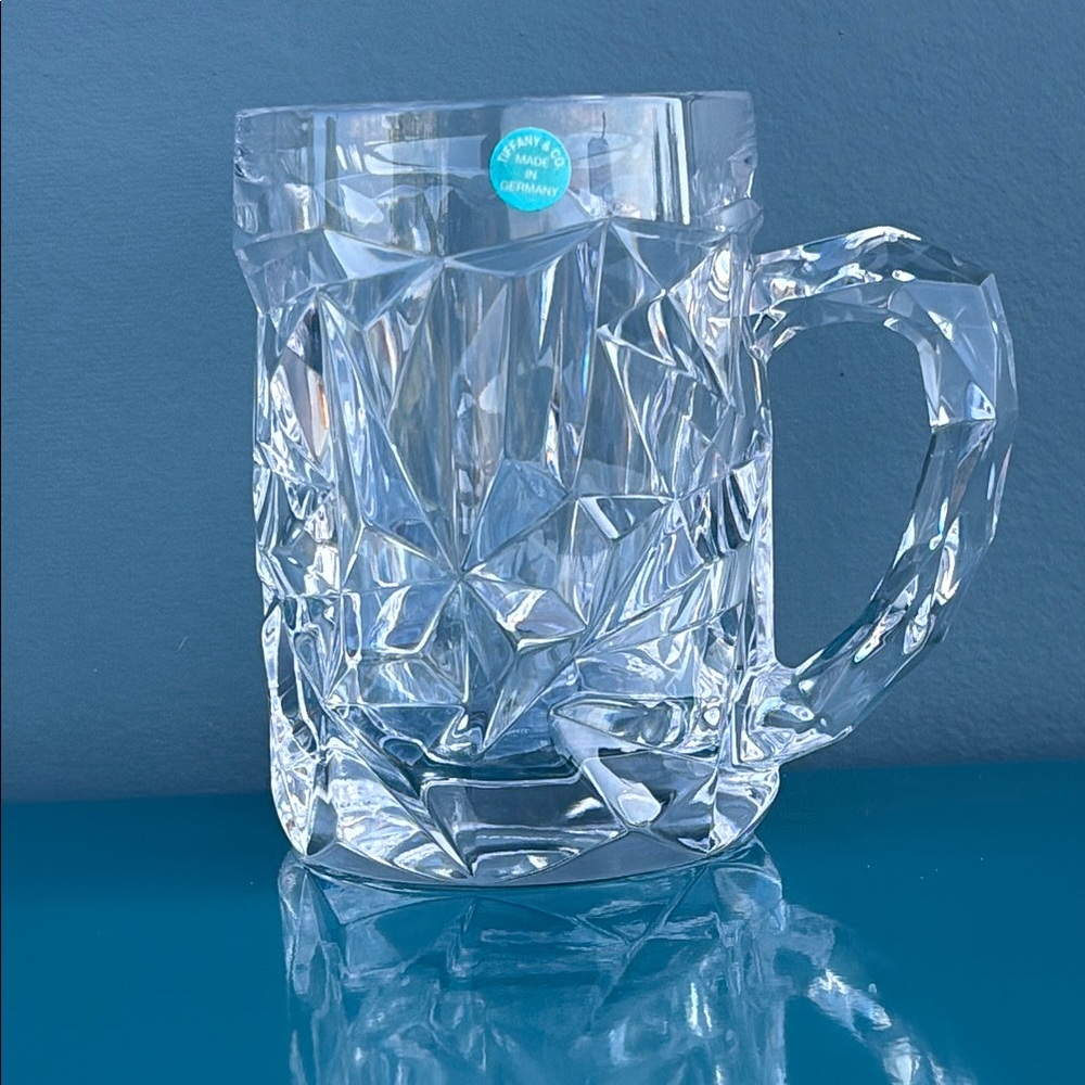 Vintage Rock Cut By Tiffany & Co. Crystal Beer Stein/Mug